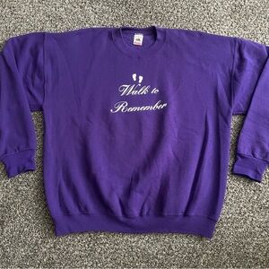 Vintage Early 90s Fruit Of The Loom Walk To Remember Crewneck Sweatshirt XL